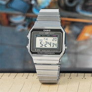 卡西歐（CASIO）小銀塊小方塊大贏家大鵬甜茶同款A(yù)158W A159 A168WA  A164W電子表 A700W-1A升級款A(yù)158做工精細