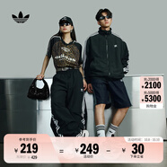 adidas緞面運(yùn)動(dòng)單肩腋下包女子阿迪達(dá)斯官方三葉草 黑色   NS