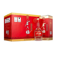 五糧液宜賓五糧液 金六福 福星高照濃香型白酒  純糧酒 禮品收藏酒 52度 500mL 6瓶 金六福二星福星高照