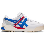 Onitsuka Tiger鬼?；谊牞F(xiàn)代版男女運動鞋DELEGATION EX緩震彈力防滑休閑鞋 1183A559.101 白色/電藍色 235mm
