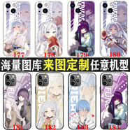 WENYAFF 紅米note11TPro硅膠手機殼Redmi10A保護套note15pro+全包K40S防摔K50/k70/K80至尊版軟動(dòng)漫二次元 葬送的芙莉蓮-日漫-辛美爾-二次元動(dòng)漫周邊 高清玻璃殼-硬面軟邊-下單請留言型號和圖案編號