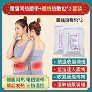 艾灸包熱敷袋理療袋中藥熱敷包敷肚子暖宮腰帶鹽袋子電加熱艾草包 腰腹前后發(fā)熱腰帶+腰線(xiàn)熱敷包2包