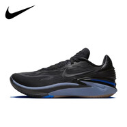 耐克（NIKE）Air Zoom GT CUT 2男子低幫輕便減震實戰(zhàn)運動籃球鞋 黑藍DJ6015/DJ6013-002 41