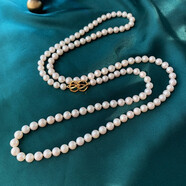 卓麥 珍珠項鏈長(cháng)款毛衣鏈女多層串珠貝珠高級生日禮物送閨蜜送女友 珍珠項鏈長(cháng)款毛衣鏈