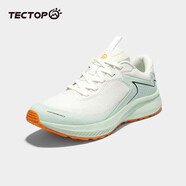 探拓（TECTOP）運(yùn)動(dòng)鞋男舒適輕便跑步鞋男鞋休閑鞋 純凈白/冰河綠 43