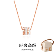奇美拉（CHIMERA）高級(jí)感洋氣日韓氣質(zhì)項(xiàng)鏈時(shí)尚百搭首飾節(jié)日生日送禮物送女友 LOVE愛(ài)