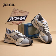 JOMA211/212經(jīng)典復古運動鞋男女春夏新款百搭跑步鞋時尚潮流休閑鞋子 電子灰/亞麻白(男) 35.5