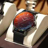 勞士頓七夕情人節禮物手表男機械風(fēng)學(xué)生男生十大男士手表品牌男表瑞士風(fēng) G3150-1炫光鏡面丨米蘭鋼帶