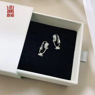 日本萬(wàn)能耳夾器轉換器轉耳釘女改無(wú)耳洞耳飾無(wú)痛隱形螺旋硅膠 銀色B款硅膠現貨