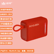 朗琴G31藍(lán)牙音箱高音質(zhì)插卡無(wú)線小音響低音炮戶外運(yùn)動(dòng)超長(zhǎng)續(xù)航收音機(jī) 烈焰紅