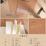 皓仔 500格特大號A4作文本600格初中生高中學(xué)生用100字數提示寫(xiě)作語(yǔ)文薄牛皮封面 A4橫線(xiàn)本 五本裝