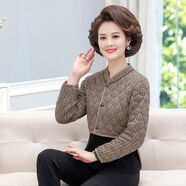 中老年駝絨護腰款護肩馬夾女加絨加厚保暖坎肩寬松護腰護肩小背心 【駝絨長(cháng)袖 護腰款護肩】3號色 4XL 建議140-160斤