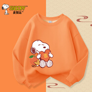 史努比童裝兒童紅色衛(wèi)衣2025男童新年衣服加絨保暖上衣女童冬季拜年服