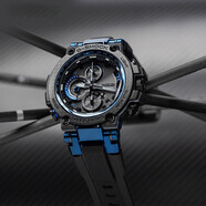 卡西歐（CASIO）手表 G-SHOCK MTG系列高端商務(wù)六局電波太陽能藍(lán)牙防震男士手表 MTGB1000XB-1A碳纖維表圈