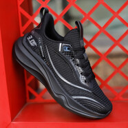 回力（Warrior）馬拉松跑鞋厚底減震回彈路跑輕便網(wǎng)跑男鞋女鞋爆米花碳板跑步鞋 踩屎感碳板跑鞋/全黑 40 尺碼標準