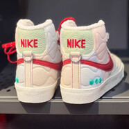 耐克（NIKE） 女鞋冬季BLAZER開拓者高幫板鞋運動鞋休閑鞋DO7445- DQ5360-181中國玉加絨 37.5