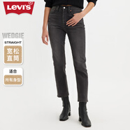 Levi's【特價(jià)來(lái)襲】李維斯女士老錢風(fēng)美式復(fù)古休閑cleanfit牛仔褲 灰黑色1 26 (26)