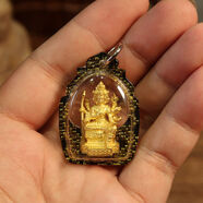 泰國佛牌 龍婆堪布四面神佛 成愿招財助事業(yè)生意姻緣健康平安 龍婆堪布小模四面神