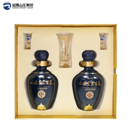 山莊皇家窖藏山莊老酒皇家窖藏12 純糧38度濃香型白酒送禮盒裝450ml*4帶酒具 38度 450mL 4瓶