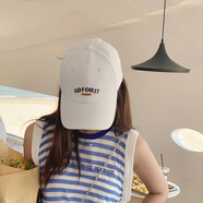 圣丹美冬帽子男戶外棒球帽四季新款女情侶春秋鴨舌帽韓版潮夏大頭圍顯臉小 MZ101白色 均碼 可調(diào)節(jié)