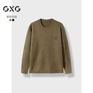 GXG男裝24秋冬保暖毛衣男毛衫內搭線(xiàn)衫 橄欖綠 180/XL