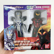 萬(wàn)代（BANDAI）奧特曼超決戰塔爾塔洛斯怪獸軟膠人偶兒童玩具 西瓜紅 賽羅決戰貝利亞送卡