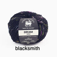 盛蓮Loopy dream 進口羊毛線 美利奴羊毛粗線毛衣開衫圍巾線 Blacksmith 黑夾花