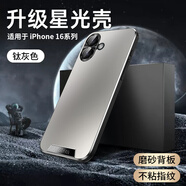 蘋果16ProMax手機(jī)殼保護(hù)套輕奢啞光磨砂iPhone16不沾指紋鏡頭全包 藝術(shù)-4角防摔【鈦灰色】啞光磨砂-抗油污-鏡頭保護(hù) 蘋果16
