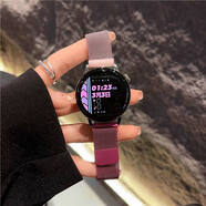 星迎漸變米蘭尼斯適用小米watchS4/S3/5手表S2表帶color2替換腕帶S1pro原裝男女款磁吸男女新款夏天22 米蘭磁吸-漸變玫紅粉  小米watch S3-22mm