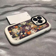玲琉 適用opporeno11手機殼reno10/9/8/14小維尼6/5k/4se簡約k13/11軟a93s防摔新款a58x 紳士黑-托腮貓 OPPO Reno 11