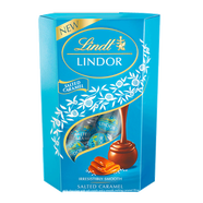 Lindt進口瑞士蓮軟心巧克力休閑零食牛奶巧克力節(jié)日禮物伴手禮 海鹽焦糖味200g*1盒
