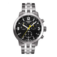 Tissot 天梭 瑞士手表 PRC200系列多功能鋼帶石英男士手表 T114.417.11.057.00