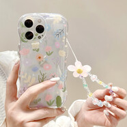 江銘 適用iPhone14 promax保護套蘋(píng)果手機殼硅膠透明軟殼鏡頭全包開(kāi)孔精準超薄小清新女款帶手鏈防丟摔