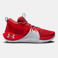 Under Armour 安德瑪 UA Embiid 1 耐磨支撐透氣緩震男子運(yùn)動(dòng)籃球鞋 603 紅色 40碼/US7
