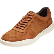 Cole Haan 歌涵 男士休閑鞋網(wǎng)面透氣時(shí)尚經(jīng)典板鞋真皮低幫運(yùn)動(dòng)鞋 棕色（British Tan） 10
