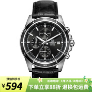 卡西歐（CASIO）手表男 高端商務(wù)EDIFICE 三眼防水賽車指針石英男表 EFR-526L-1A