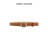 VEGA CHANG【腰帶10天內(nèi)發(fā)貨】可調(diào)節(jié)皮帶簡約百搭半裙牛仔褲腰帶裝飾* 棕色（無孔）