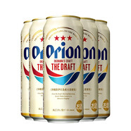 ORION【日本啤酒】原裝進(jìn)口 奧利恩ORION沖繩生啤酒奧利安黃啤生啤朝日 orion罐裝 500mL 5罐