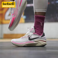 耐克（NIKE）Air Zoom GT CUT 2男子低幫輕便減震實(shí)戰(zhàn)運(yùn)動(dòng)籃球鞋 白粉色FD9905-101 42