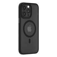 迪沃DEVIA品尚系列15保護殼防摔磁吸磨砂手機套透明適用于蘋果iPhone 黑色 iPhone15Pro