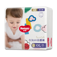 好奇（Huggies）金裝云感褲拉拉褲嬰兒尿不濕超薄成長(zhǎng)褲新生兒寶寶瞬吸干爽學(xué)步褲 2XL 28片 拉拉褲【15kg以上】