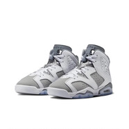 耐克（NIKE） AIR JORDAN 6 GS AJ6 喬6籃球鞋 384665 灰白 酷灰384665-100 36