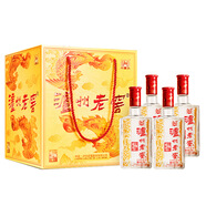 瀘州老窖 六年窖頭曲 濃香型白酒 52度500ml*4瓶 鳳鳴祥瑞禮盒 中秋送禮
