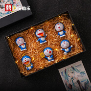 嫚璃哆啦A夢(mèng)禮物藍(lán)胖子手辦公仔玩偶可愛卡通叮當(dāng)貓模型擺件盲盒周邊 5217-哆啦A夢(mèng)一套6款-6CM 【精美禮盒】