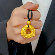 瑞諾黃金貔貅吊墜男款999足金時(shí)尚項鏈掛墜生日520情人節禮物送男友 大款/金重約6.48克