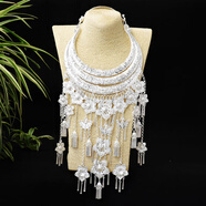 民族風(fēng)復古夸張苗銀大項圈 苗銀特色項圈苗族舞蹈飾品女項鏈 圖十六