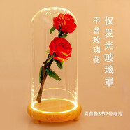 樂(lè )高（LEGO）玫瑰花40460花束拼搭女孩拼裝玩具生日家居飾品生日禮物 【不含玫瑰】發(fā)光玻璃罩
