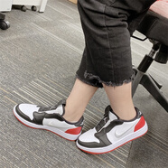 耐克（NIKE）Air Jordan 1 LOW AJ1 喬1 黑白紅芝加哥一腳蹬復(fù)古低幫籃球鞋 AV3918-102黑白紅 35.5 (220mm)