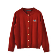 保羅·彼得秋季女子時(shí)尚舒適休閑長(cháng)袖針織衫輕薄開(kāi)衫 MFDC34671 紫紅 MFDC34671 常規 2XL (175) 130-145斤