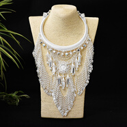 民族風(fēng)復古夸張苗銀大項圈 苗銀特色項圈苗族舞蹈飾品女項鏈 圖七
